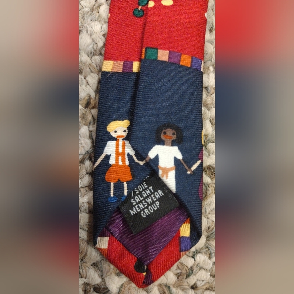 Colorful Patterned Tie - Picture 4 of 8